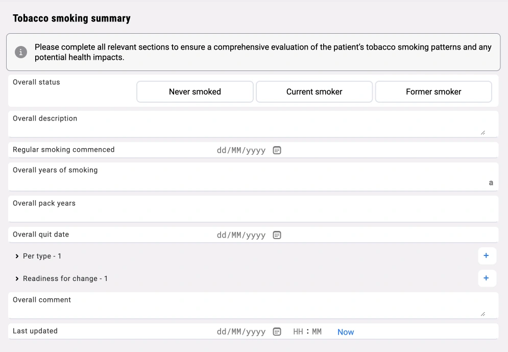 Tobacco smoking summary preview